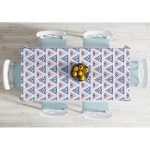 Mistik Üçgen Göz Tasarımlı Dijital Baskılı Dekoratif Masa Örtüsü Realhomes