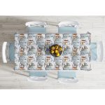 - Masa-10369-Gorsel-1 - Realhomes  Kış Temalı Bağ Evi & Geyik Tasarımlı Dijital Baskılı Modern Masa Örtüsü Realhomes