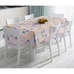 - Masa-10409-Gorsel - Realhomes  Pembe Zemin Renkli Kelebekler Özel Tasarım Dijital Baskılı Modern Masa Örtüsü Realhomes