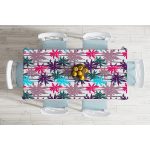 Realhomes Renkli Palmiyeler Özel Tasarımlı Dijital Baskılı Modern Masa Örtüsü Realhomes