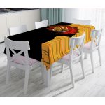 - Masa-5097-Gorsel - Realhomes  Kırmızı Başlıklı Zenci Kadın Motifli Masa Örtüsü Realhomes