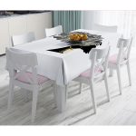 Siyah Beyaz Zenci Kadın Motifli Modern Masa Örtüsü Realhomes