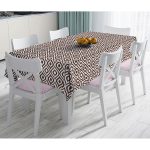 - Masa-5116kahve-Gorsel - Realhomes  Özel Tasarım Kahve İkat Desenli Dijital Baskılı Masa Örtüsü Realhomes