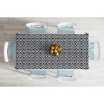 - Masa-5116siyah-Gorsel-1 - Realhomes  Özel Tasarım Siyah İkat Desenli Dijital Baskılı Masa Örtüsü Realhomes