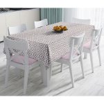 - Masa-5116vizon-Gorsel - Realhomes  Özel Tasarım Vizon İkat Desenli Dijital Baskılı Masa Örtüsü Realhomes