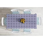 Gri Zeminde Mandala Dijital Baskılı Modern Masa Örtüsü Realhomes