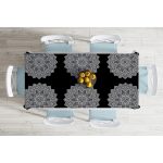 - Masa-5133-Gorsel-1 - Realhomes  Siyah Beyaz Mandala Tasarımlı Masa Örtüsü Realhomes