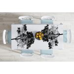 - Masa-5230-Gorsel-1 - Realhomes  Dekoratif Doğa Çizimli Ağaç Motifli Masa Örtüsü Realhomes