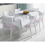 - Masa-5230gri-Gorsel - Realhomes  Dekoratif Beyaz Zeminde Gri Ağaç Desenli Masa Örtüsü Realhomes