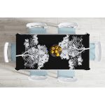 - Masa-5230siyah-Gorsel-1 - Realhomes  Siyah Beyaz Ağaç Tasarımlı Dijital Baskılı Masa Örtüsü Realhomes