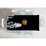 - Masa-5232siyah-Gorsel-1 - Realhomes Realhomes Siyah Zeminde Siyah Ağaç Tasarımlı Dekoratif Masa Örtüsü Realhomes