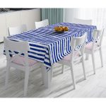 - Masa-5237lacivert-Gorsel - Realhomes  Lacivert Çizgili Motifli Dekoratif Modern Masa Örtüsü Realhomes