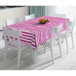 - Masa-5237mor-Gorsel - Realhomes  Mor Çizgili Motifli Dekoratif Modern Masa Örtüsü Realhomes