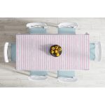 - Masa-5237pembe-Gorsel-1 - Realhomes  Pembe Çizgili Motifli Dekoratif Modern Masa Örtüsü Realhomes