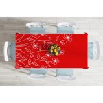 - Masa-5241-Gorsel-1 - Realhomes Kırmızı Zemin Üzerinde Çiçek Desenli Masa Örtüsü Realhomes