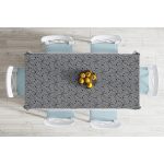 - Masa-5243-Gorsel-1 - Realhomes  Siyah Beyaz Geometrik Çizim Dijital Baskılı Masa Örtüsü Realhomes