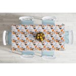 Mermer Desen Ve Kuru Yaprak Motifli Masa Örtüsü Realhomes