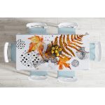 Realhomes Kuru Yaprak Desenli Modern Dekoratif Masa Örtüsü Realhomes