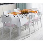 Realhomes Kuru Yaprak Desenli Modern Dekoratif Masa Örtüsü Realhomes