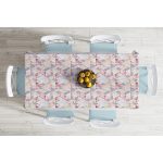 - Masa-5293-Gorsel-1 - Realhomes  Geometrik Pembe Ve Gri Mermer Motifli Özel Tasarım Masa Örtüsü Realhomes