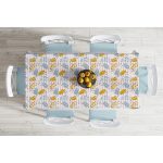 - Masa-5300-Gorsel-1 - Realhomes Beyaz Zeminde Sulu Boya Pembe Yan Çizgi Motifli Masa Örtüsü Realhomes