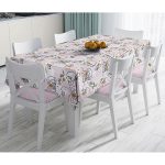 - Masa-5345-Gorsel - Realhomes  Tropik Yapraklar Üzerinde Antik Yunan Tanrısı Desenli Masa Örtüsü Realhomes