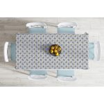 - Masa-5383-Gorsel-1 - Realhomes  Geometrik Çizimli Renkli Özel Tasarım Dijital Baskılı Masa Örtüsü Realhomes