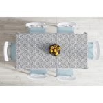 - Masa-5387-Gorsel-1 - Realhomes  Kot Zemin Temalı Çiçek Motifli Dijital Baskılı Masa Örtüsü Realhomes