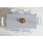 Gri Kot Zeminde Kurumuş Dal Desenli Özel Tasarım Masa Örtüsü Realhomes