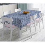 - Masa-5411-Gorsel - Realhomes  Realhomes Lacivert Kot Zemin Üzerinde Dijital Baskılı Masa Örtüsü Realhomes