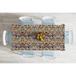 Rengarenk Ogea Motifli Özel Tasarımlı Masa Örtüsü Realhomes