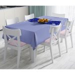 Karolina Mavisi Zeminli Sonsuz Kelebek Desenli Modern Masa Örtüsü Realhomes