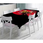 - Masa-5796siyah-Gorsel - Realhomes  Çiçek Desenli Yelpazeli Japon Kız Motifli Modern Masa Örtüsü Realhomes