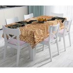 Etnik Desen Zeminli Afrika Kadın Motifli Dekoratif Masa Örtüsü Realhomes