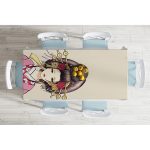 Masum Baskan Japon Kız Motifli Modern Masa Örtüsü Realhomes