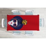 - Masa-5890-Gorsel-1 - Realhomes  Popart İllüstrasyon Kadın Figürlü Dijital Baskılı Özel Tasarım Dekoratif Modern Masa Örtüsü Realhomes