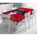 - Masa-5890-Gorsel - Realhomes  Popart İllüstrasyon Kadın Figürlü Dijital Baskılı Özel Tasarım Dekoratif Modern Masa Örtüsü Realhomes