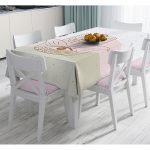 Fatma Ana Eli Motifli Dijital Baskılı Modern Masa Örtüsü Realhomes