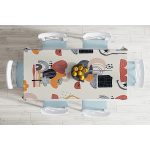 - Masa-7064-Gorsel-1 - Realhomes  Sanatsal Motifli Çiçek Detaylı Dijital Baskılı Modern Masa Örtüsü Realhomes