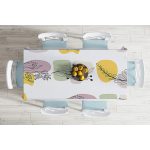 - Masa-7067-Gorsel-1 - Realhomes  Sarı Pudra Renkli İnce Dal Motifli Dijital Baskılı Modern Masa Örtüsü Realhomes