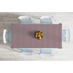 - Masa-7100-Gorsel-1 - Realhomes Bordo Lacivert Puantiyeli Dijital Baskılı Modern Masa Örtüsü Realhomes