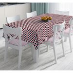 - Masa-7100-Gorsel - Realhomes Bordo Lacivert Puantiyeli Dijital Baskılı Modern Masa Örtüsü Realhomes