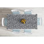 - Masa-7184-Gorsel-1 - Realhomes  Renkli Zemin Üzerinde Onedraw Çizimli Dijital Baskılı Modern Masa Örtüsü Realhomes