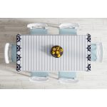 - Masa-7199-Gorsel-1 - Realhomes  Gri Beyaz Çizgili Çapa Desenli Dijital Baskılı Modern Masa Örtüsü Realhomes