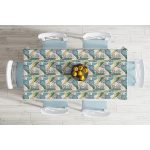 - Masa-7244-Gorsel-1 - Realhomes  Pudra Zeminde Soyut Çizim Detaylı Dijital Baskılı Modern Masa Örtüsü Realhomes