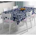 Renkli Zemin Üzerinde Onedraw Çizimli Limon Dijital Baskılı Modern Masa Örtüsü Realhomes