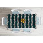 - Masa-7280-Gorsel-1 - Realhomes  Renkli Zemin Üzerinde Çiçek Desenli Dijital Baskılı Modern Masa Örtüsü Realhomes