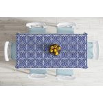 Beyaz Zeminli Çini Desenli Dijital Baskılı Modern Masa Örtüsü Realhomes