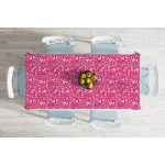 - Masa-7614-Gorsel-1 - Realhomes  Renkli Zemin Üzerinde Çiçek Desenli Dijital Baskılı Modern Masa Örtüsü Realhomes