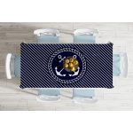 - Masa-7727-Gorsel-1 - Realhomes  Renkli Zemin Üzerinde Çapa Desenli Dijital Baskılı Modern Masa Örtüsü Realhomes